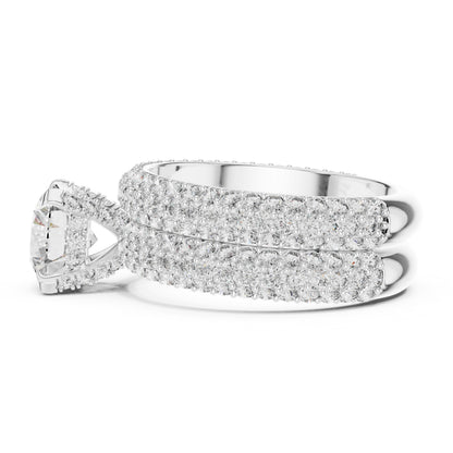 Round Halo Lab Grown Diamond Ring
