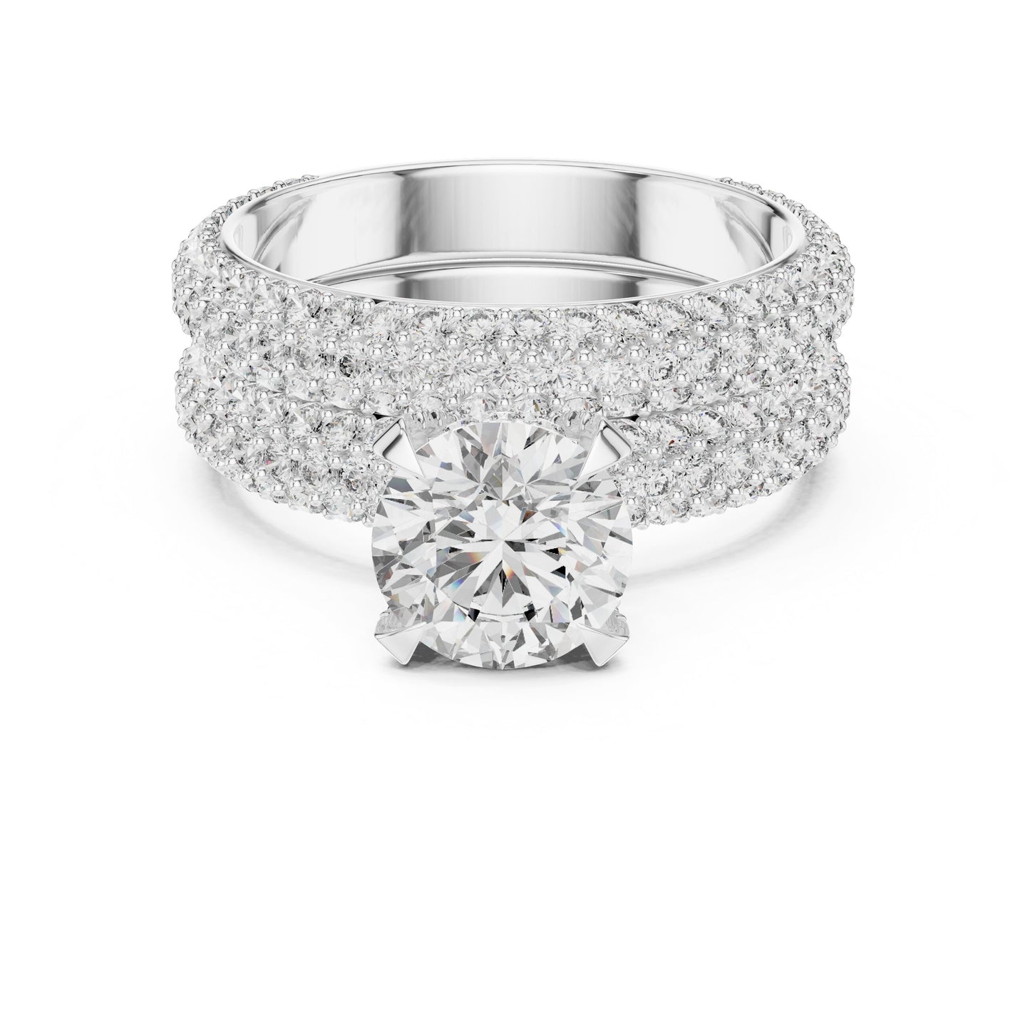 Round Halo Lab Grown Diamond Ring
