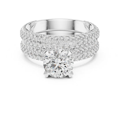 Round Halo Lab Grown Diamond Ring