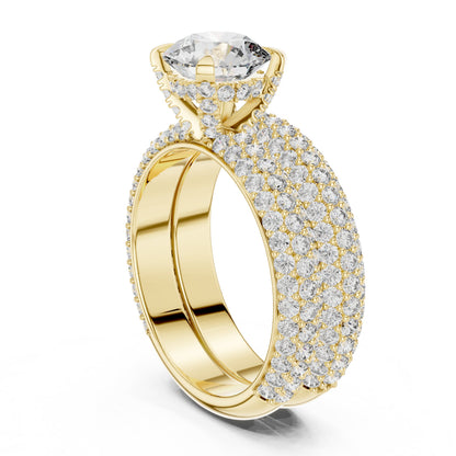 Round Halo Lab Grown Diamond Ring