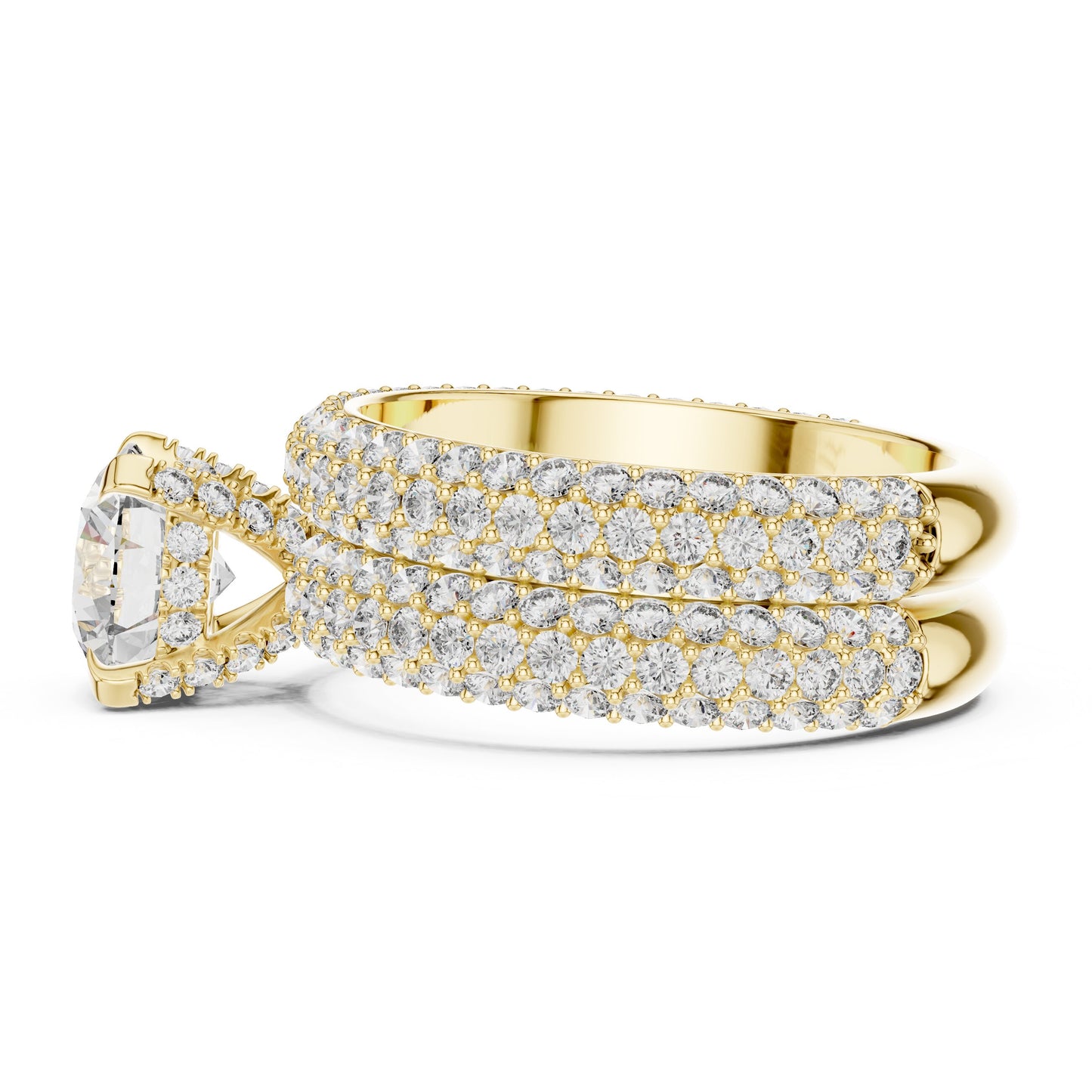 Round Halo Lab Grown Diamond Ring