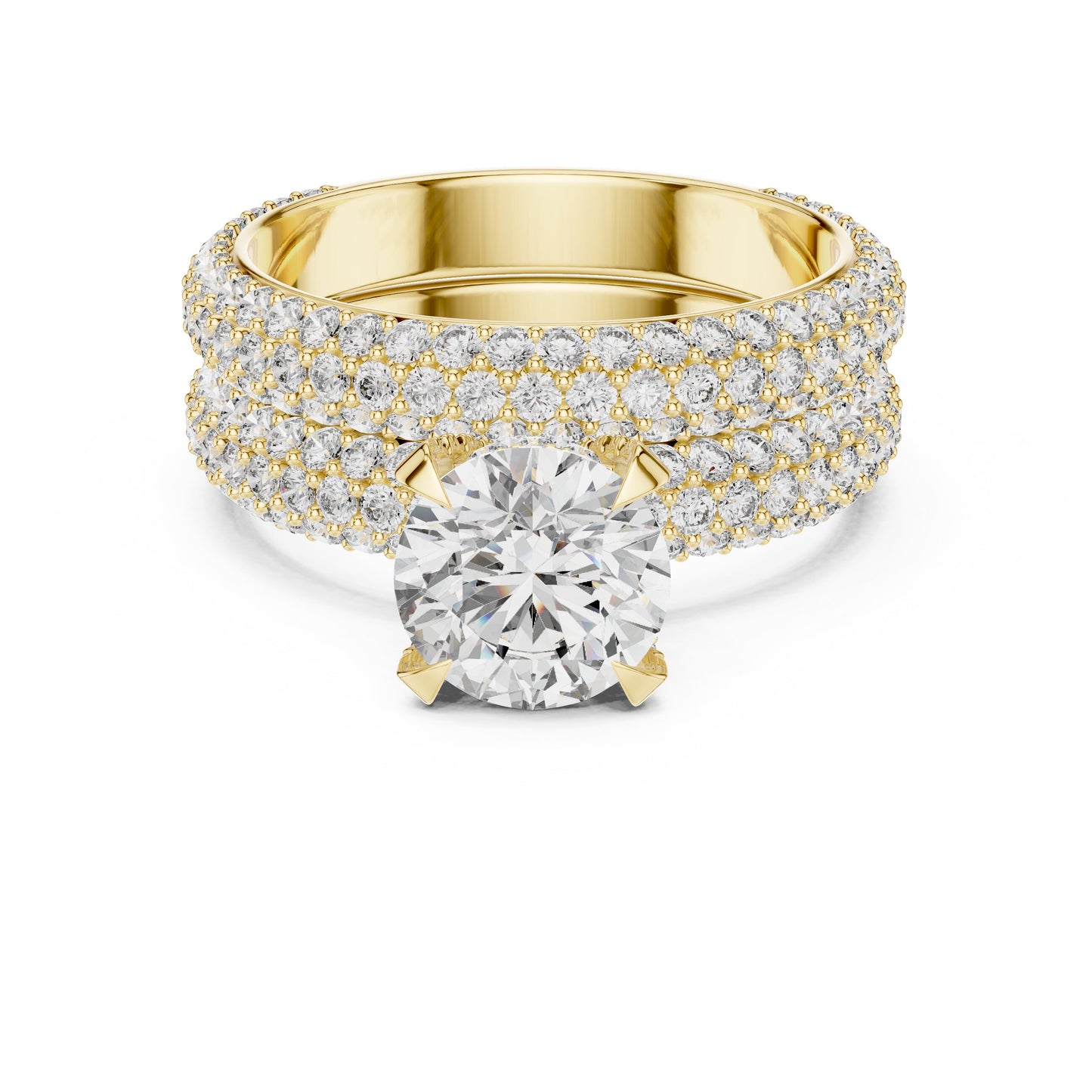 Round Halo Lab Grown Diamond Ring