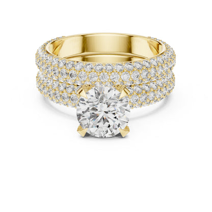 Round Halo Lab Grown Diamond Ring