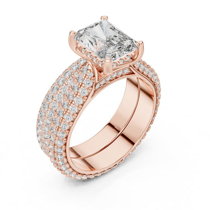 Mixed Shape Lab Grown Diamond Halo Ring