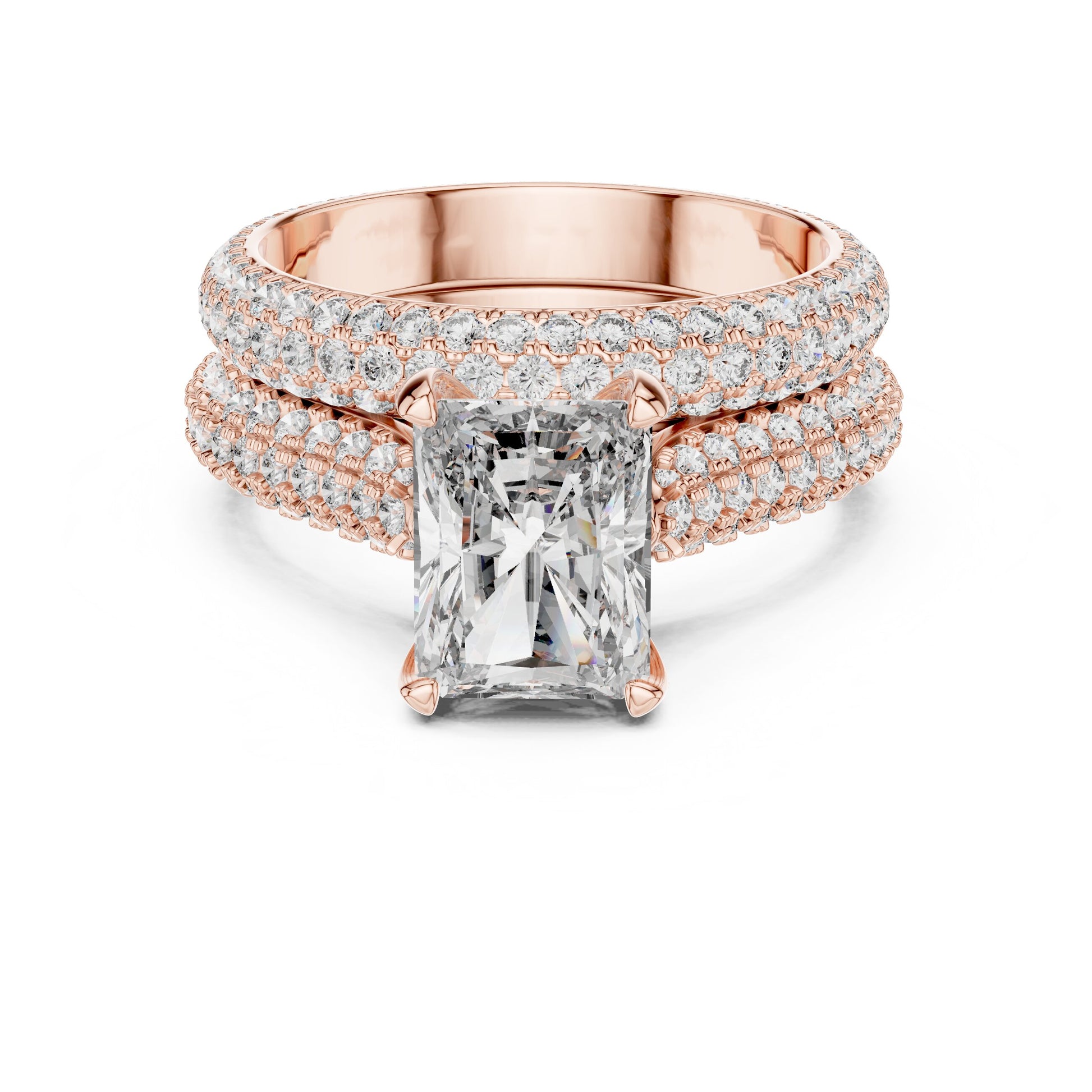 Mixed Shape Lab Grown Diamond Halo Ring