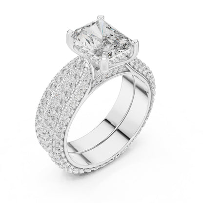 Mixed Shape Lab Grown Diamond Halo Ring