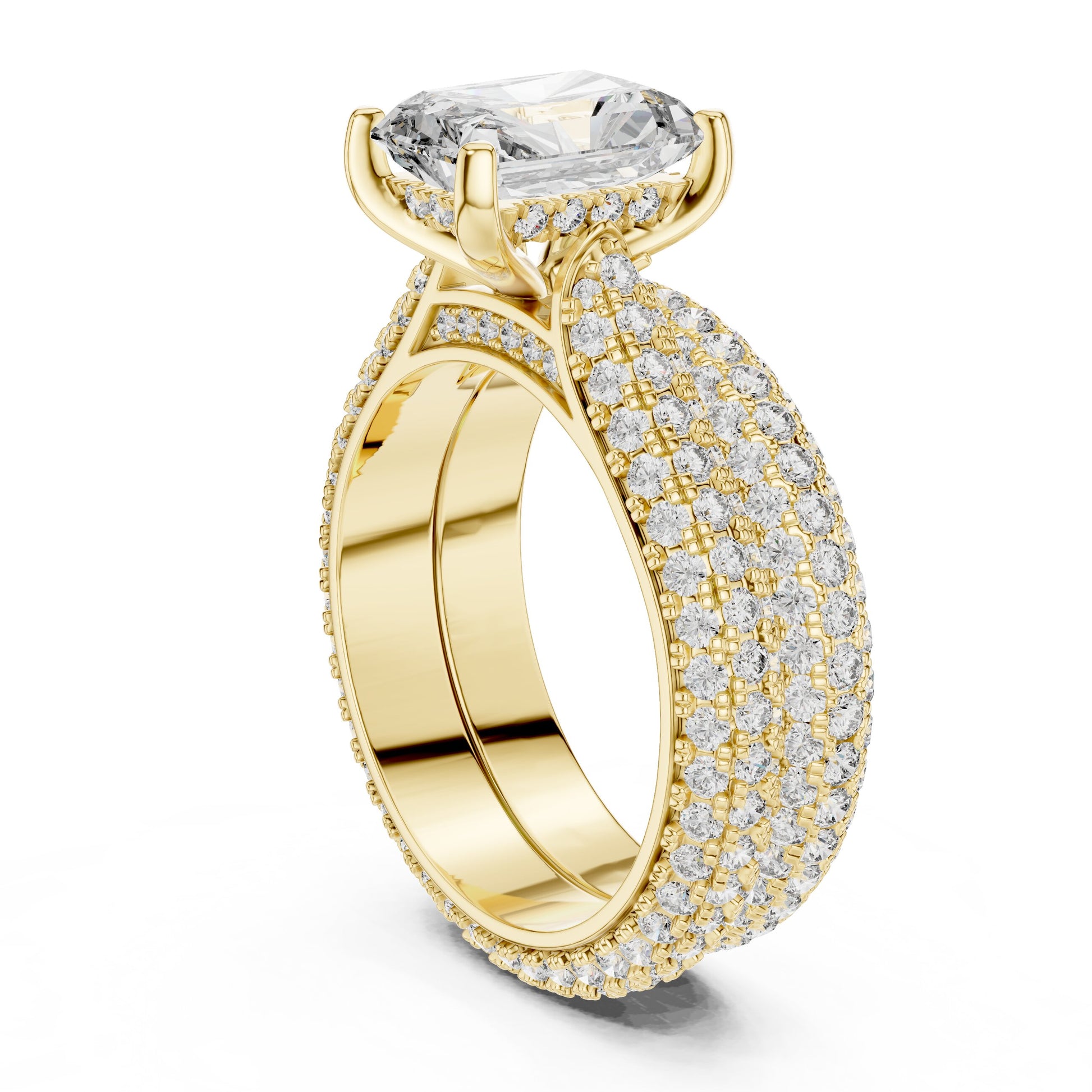 Mixed Shape Lab Grown Diamond Halo Ring