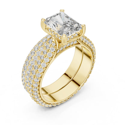 Mixed Shape Lab Grown Diamond Halo Ring