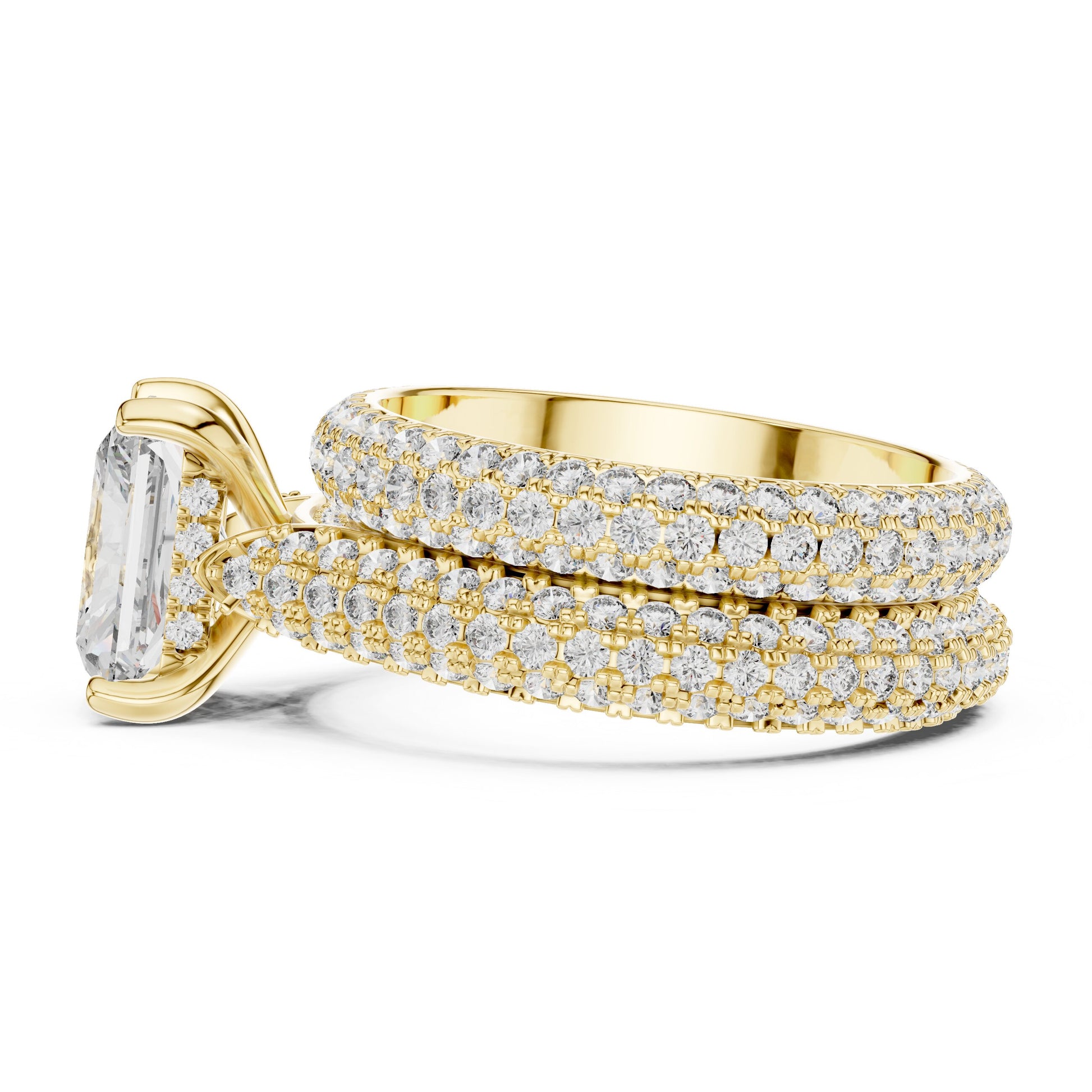Mixed Shape Lab Grown Diamond Halo Ring