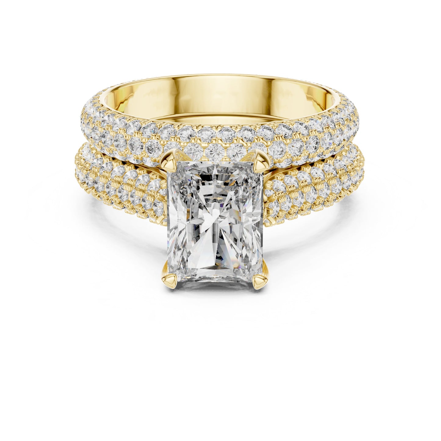 Mixed Shape Lab Grown Diamond Halo Ring