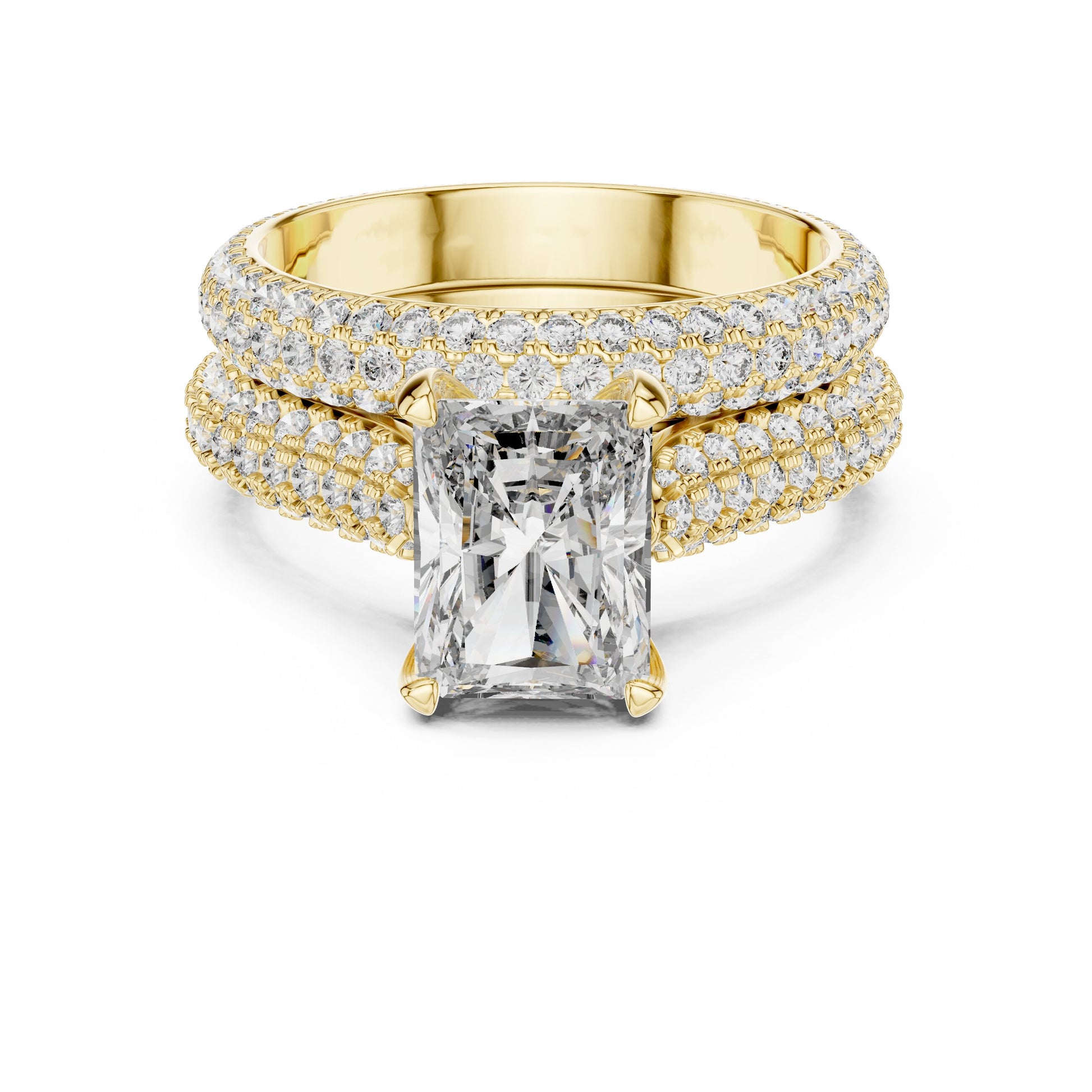 Mixed Shape Lab Grown Diamond Halo Ring