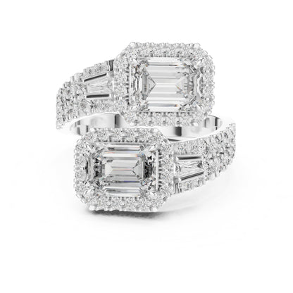 Mixed Shape Lab Grown Diamond Halo Ring