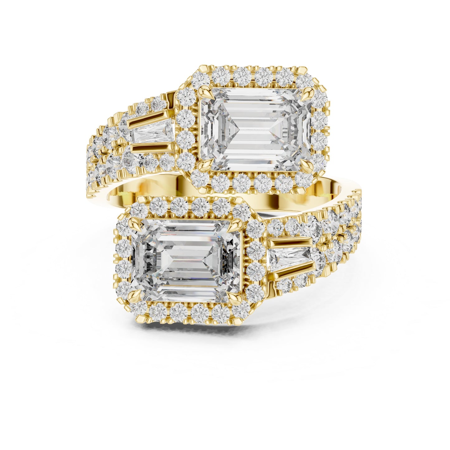 Mixed Shape Lab Grown Diamond Halo Ring