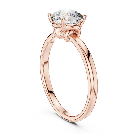 Round Solitaire Lab Grown Diamond Ring
