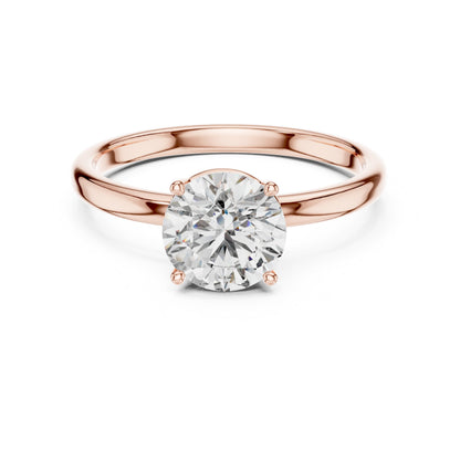 Round Solitaire Lab Grown Diamond Ring