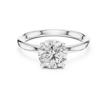Round Solitaire Lab Grown Diamond Ring