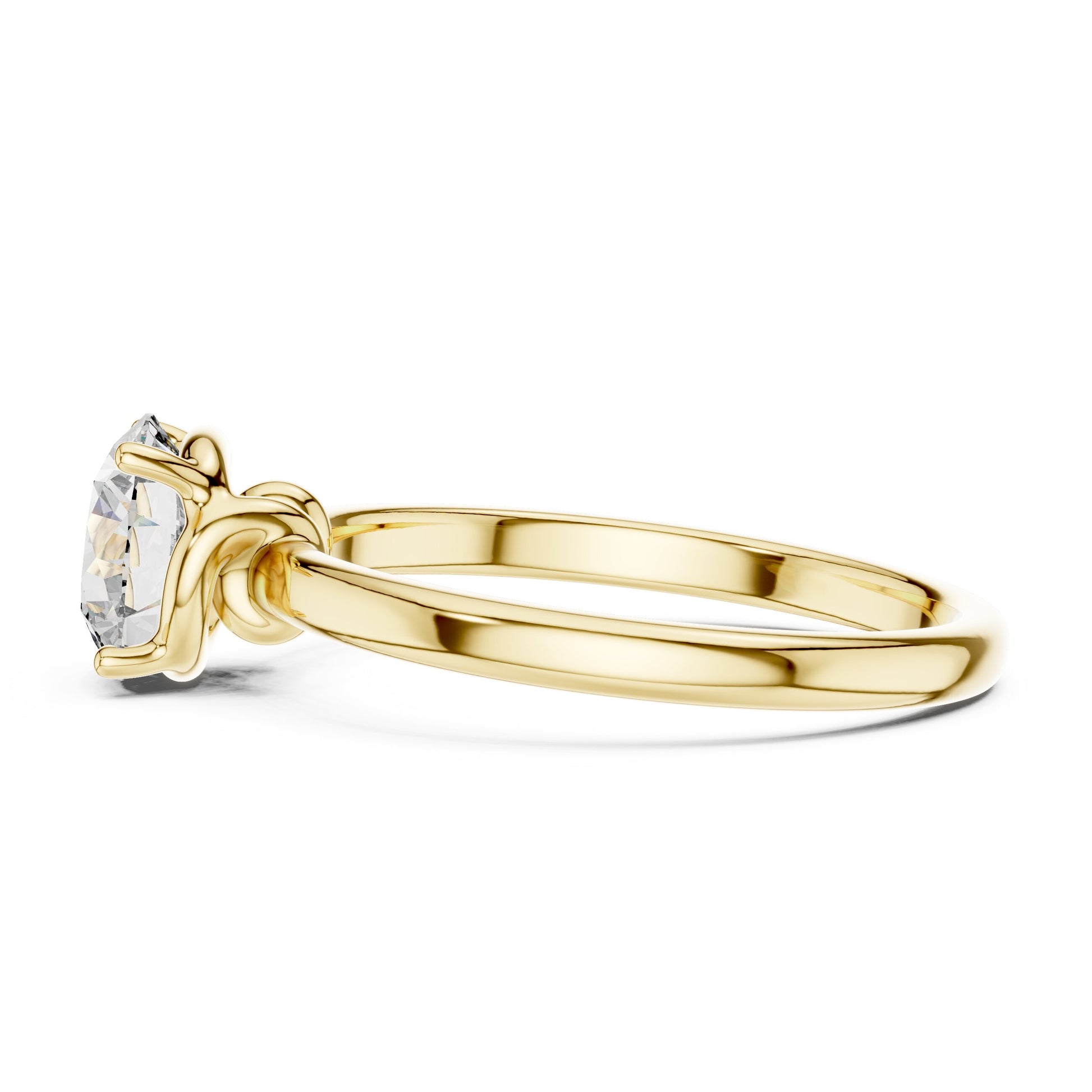 Round Solitaire Lab Grown Diamond Ring