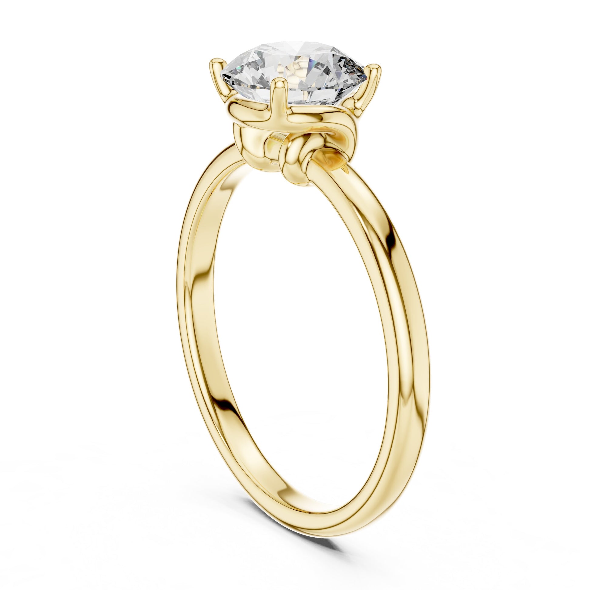 Round Solitaire Lab Grown Diamond Ring