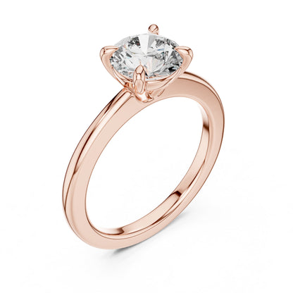 Round Solitaire Lab Grown Diamond Ring