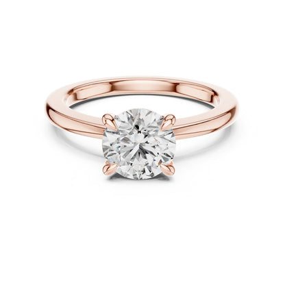 Round Solitaire Lab Grown Diamond Ring