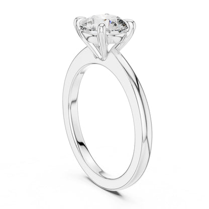 Round Solitaire Lab Grown Diamond Ring