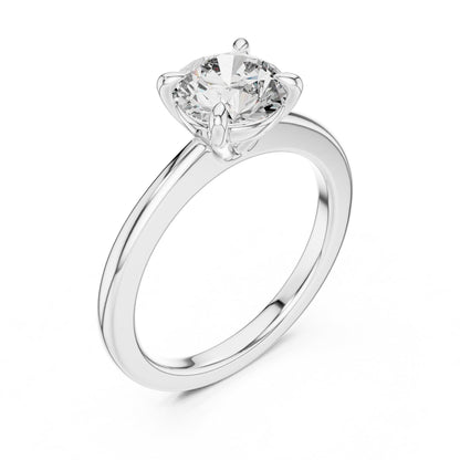 Round Solitaire Lab Grown Diamond Ring