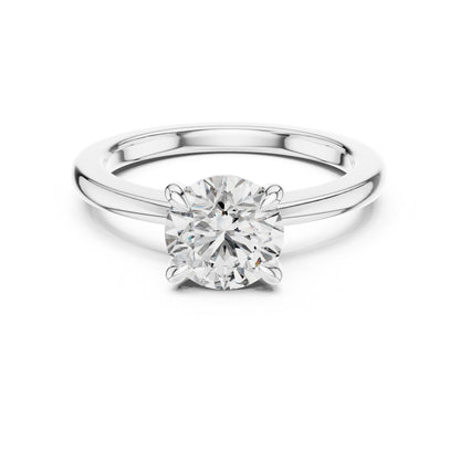 Round Solitaire Lab Grown Diamond Ring