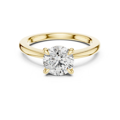 Round Solitaire Lab Grown Diamond Ring