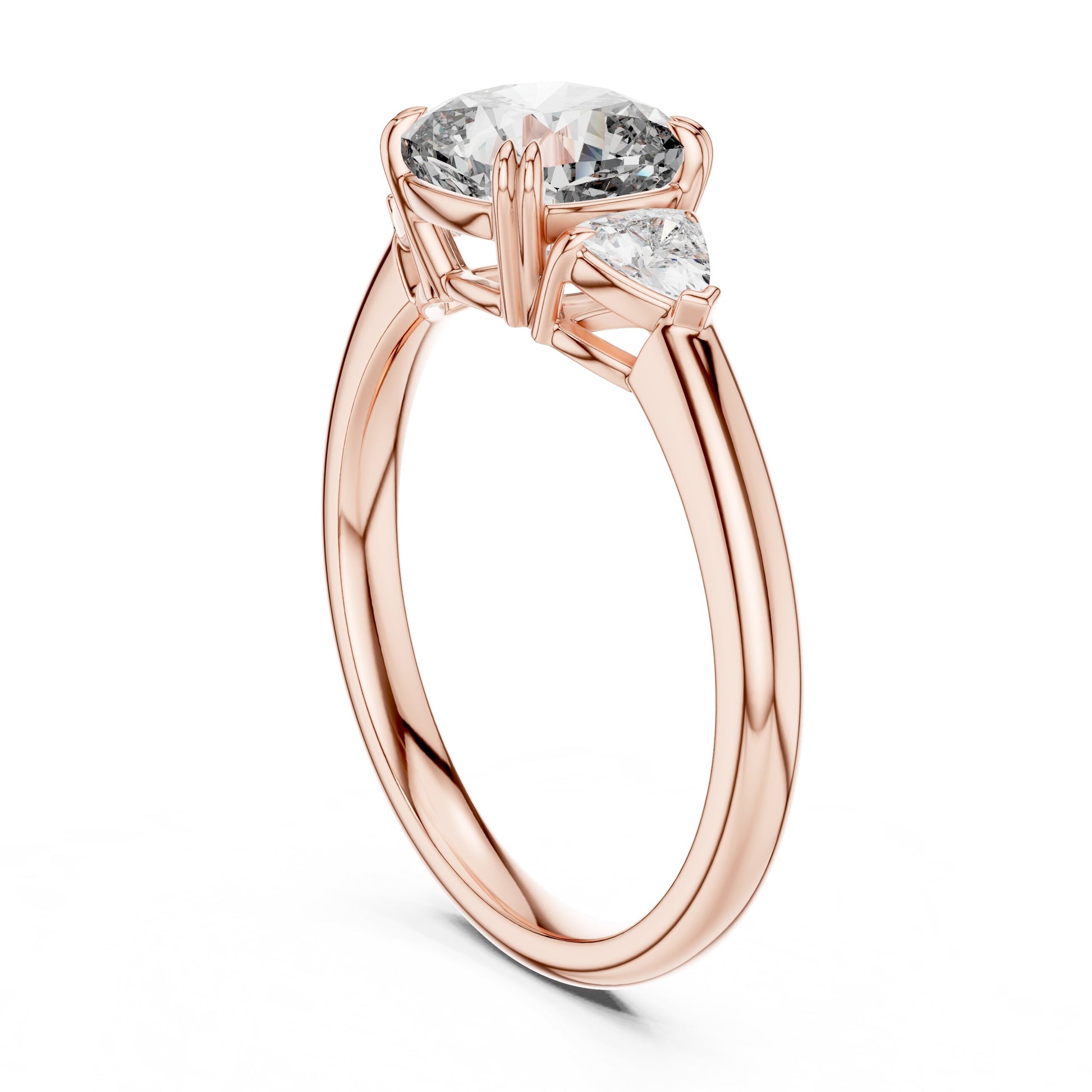 Mixed Shape Lab Grown Diamond Three Stone Ring