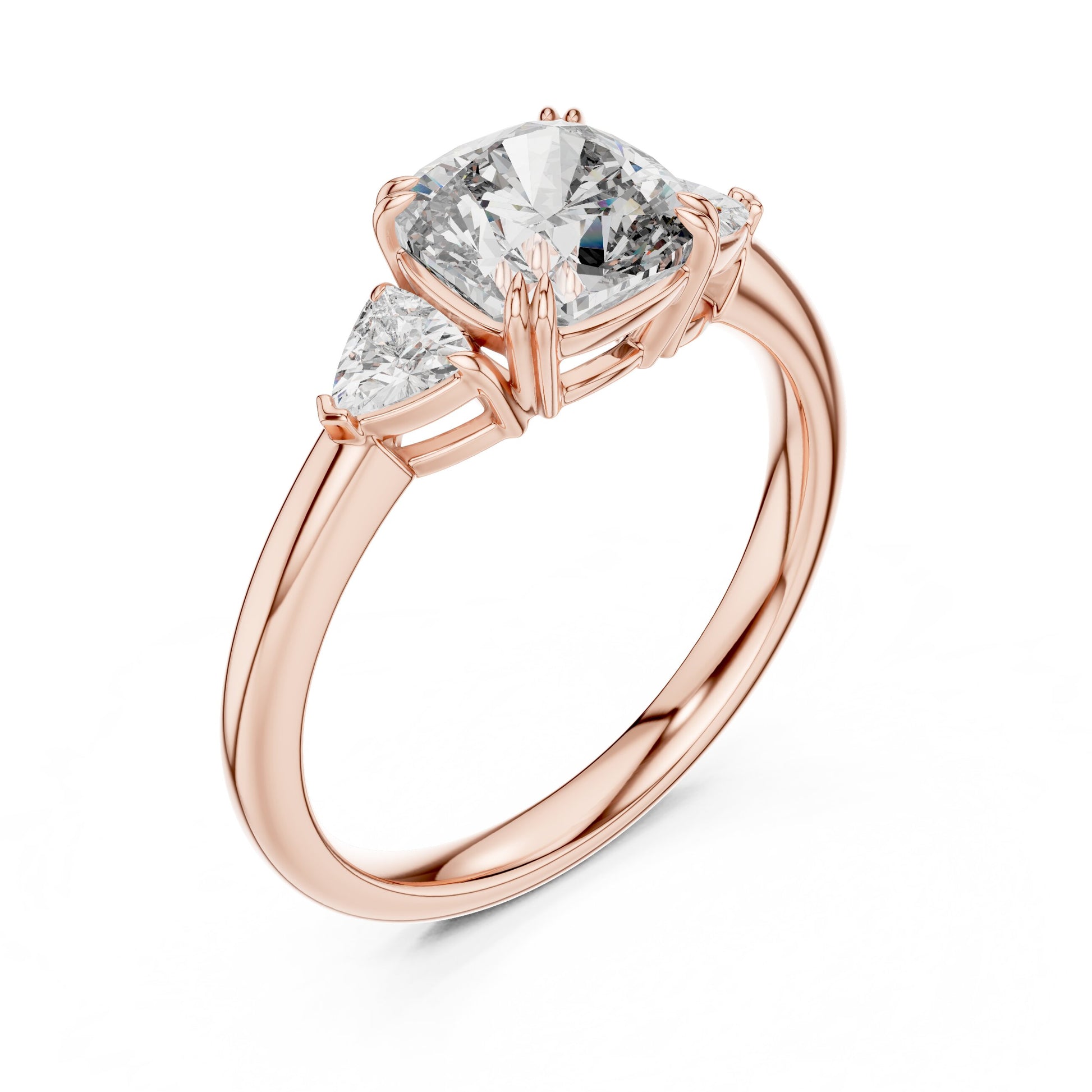 Mixed Shape Lab Grown Diamond Three Stone Ring