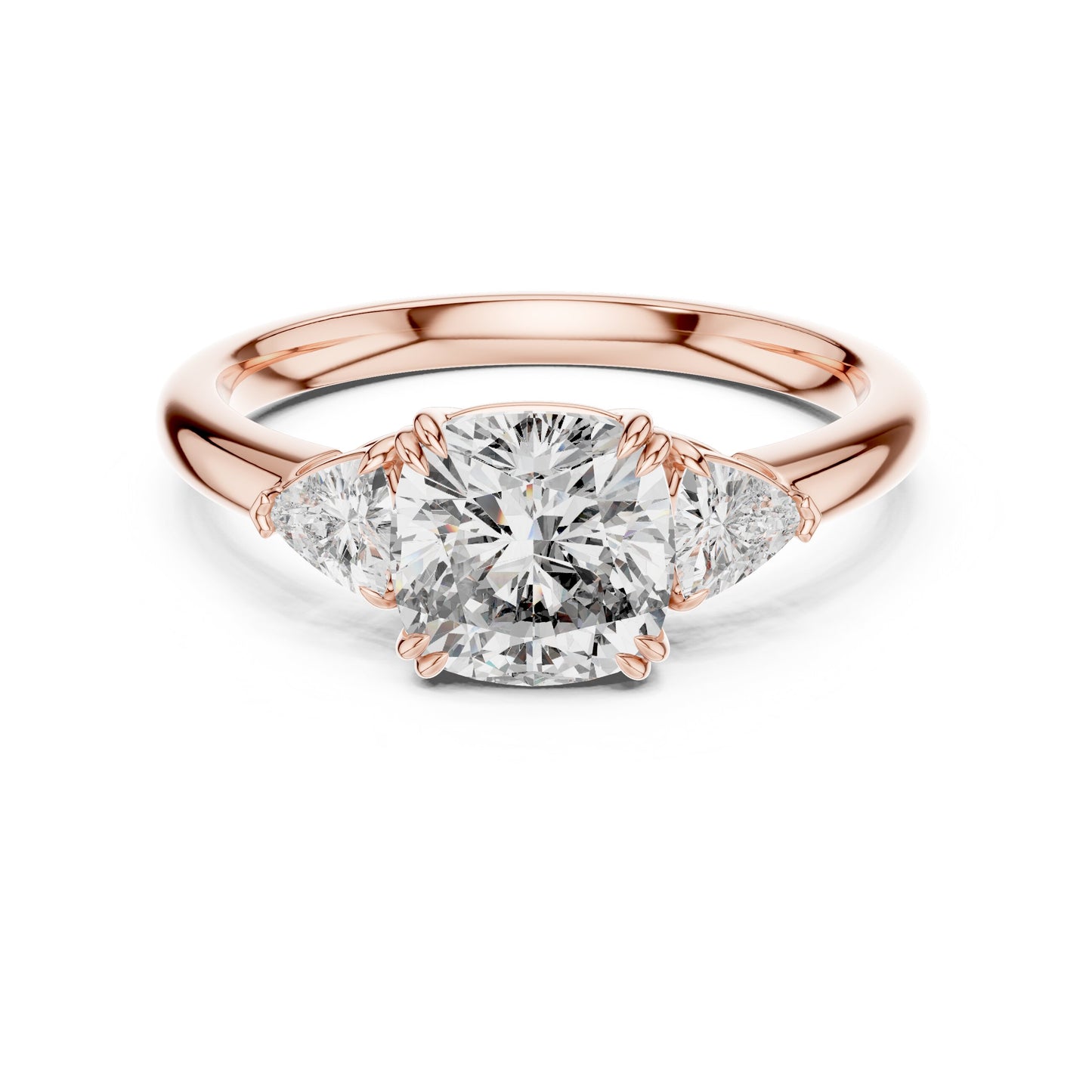 Mixed Shape Lab Grown Diamond Three Stone Ring