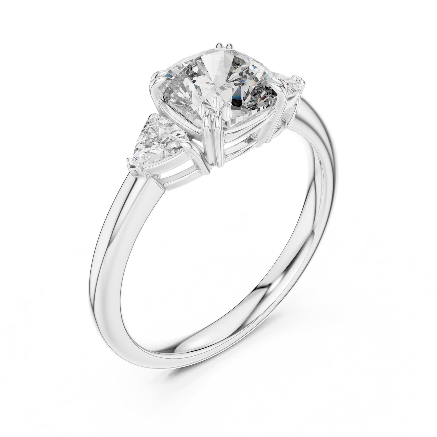 Mixed Shape Lab Grown Diamond Three Stone Ring