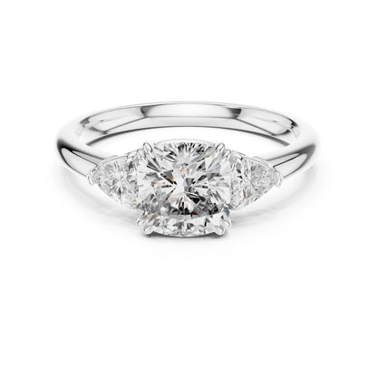 Mixed Shape Lab Grown Diamond Three Stone Ring