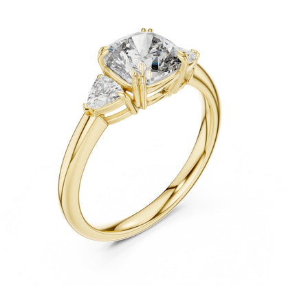 Mixed Shape Lab Grown Diamond Three Stone Ring
