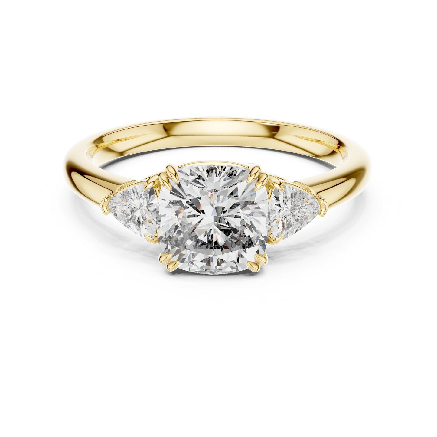 Mixed Shape Lab Grown Diamond Three Stone Ring