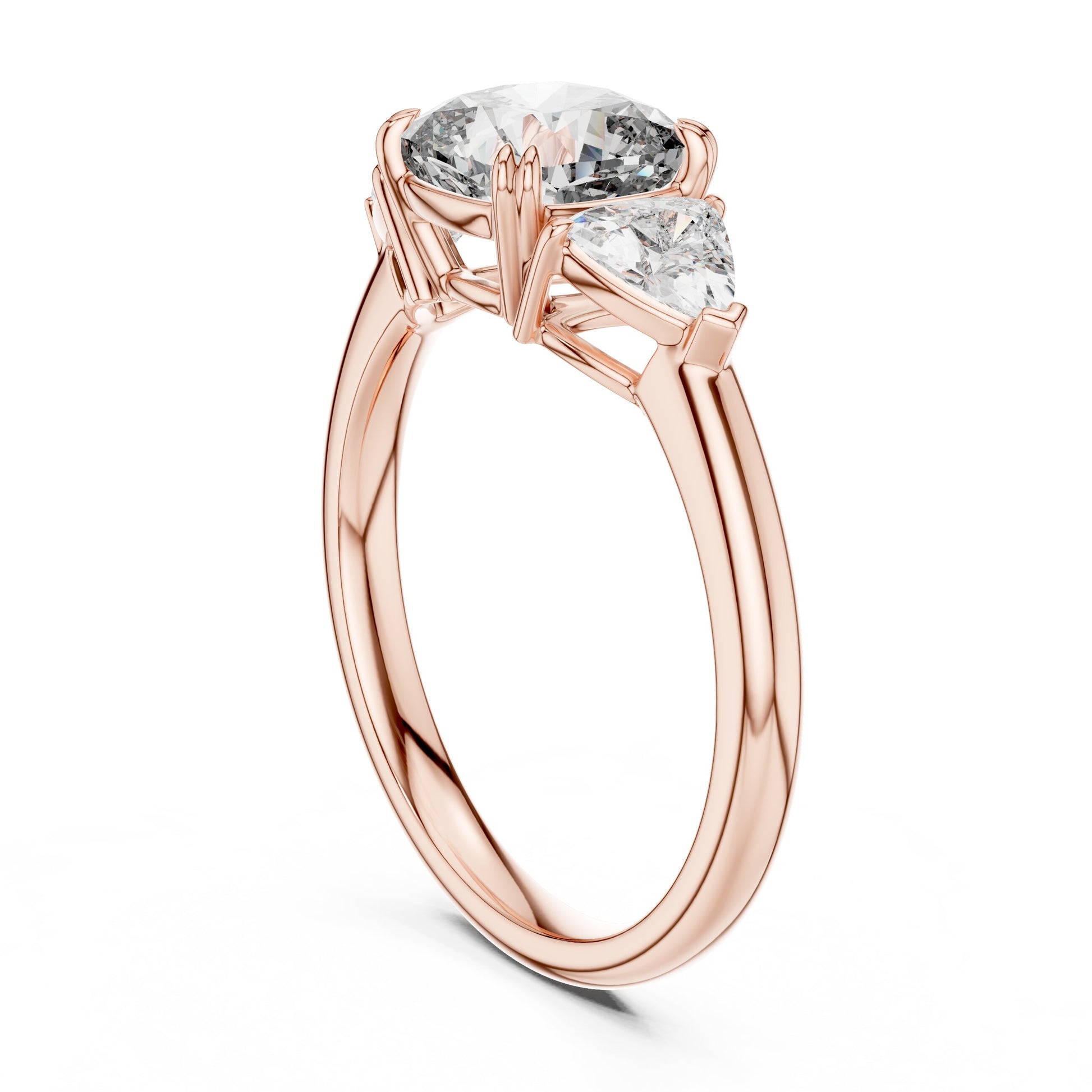 Mixed Shape Lab Grown Diamond Three Stone Ring