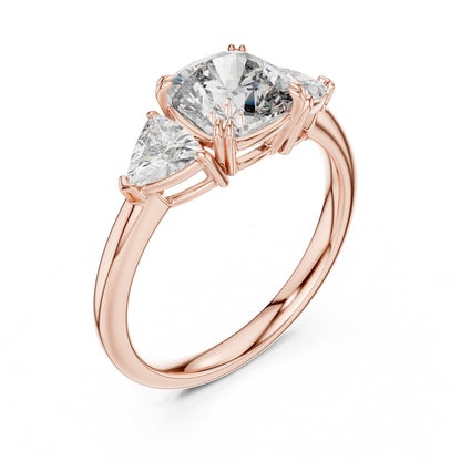 Mixed Shape Lab Grown Diamond Three Stone Ring
