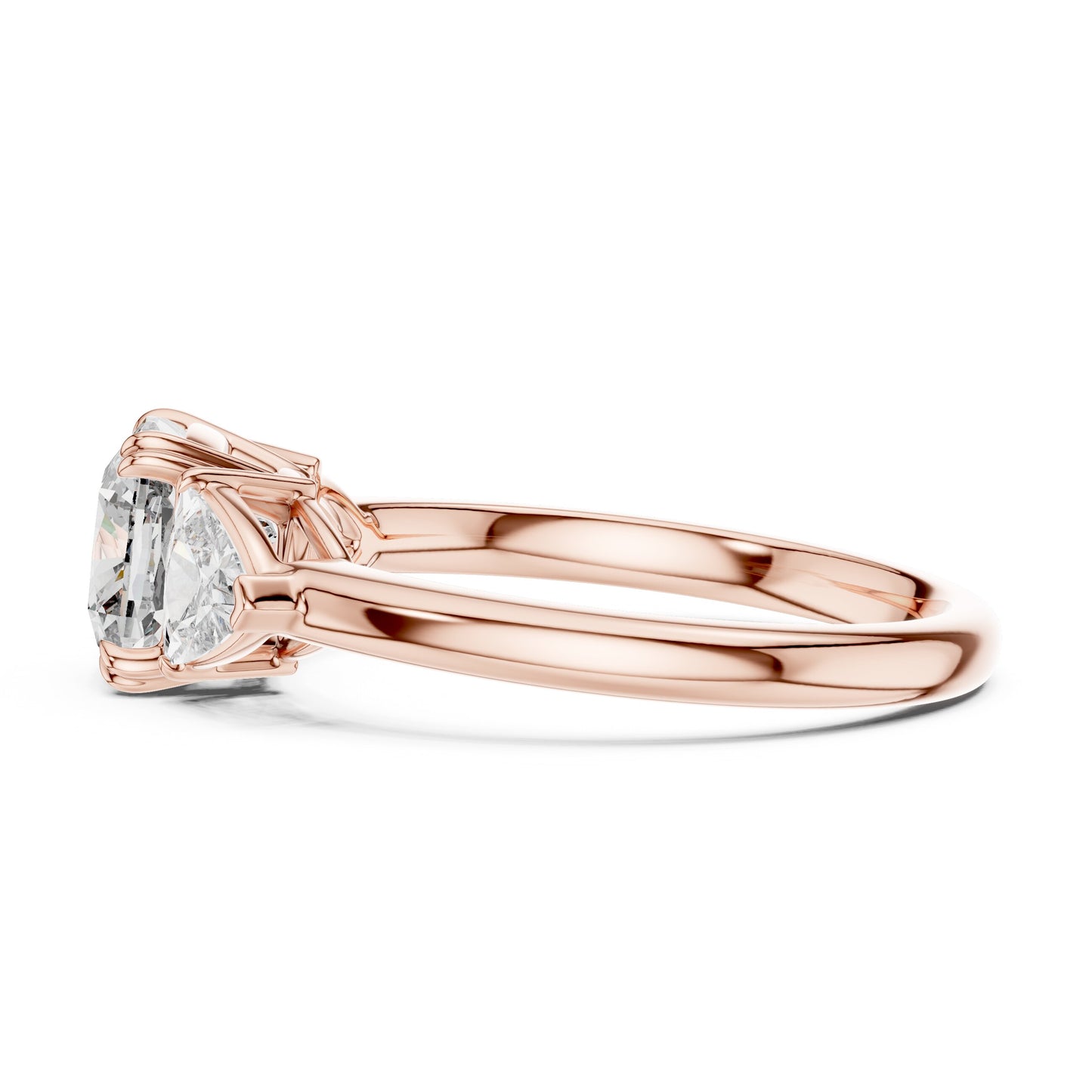 Mixed Shape Lab Grown Diamond Three Stone Ring