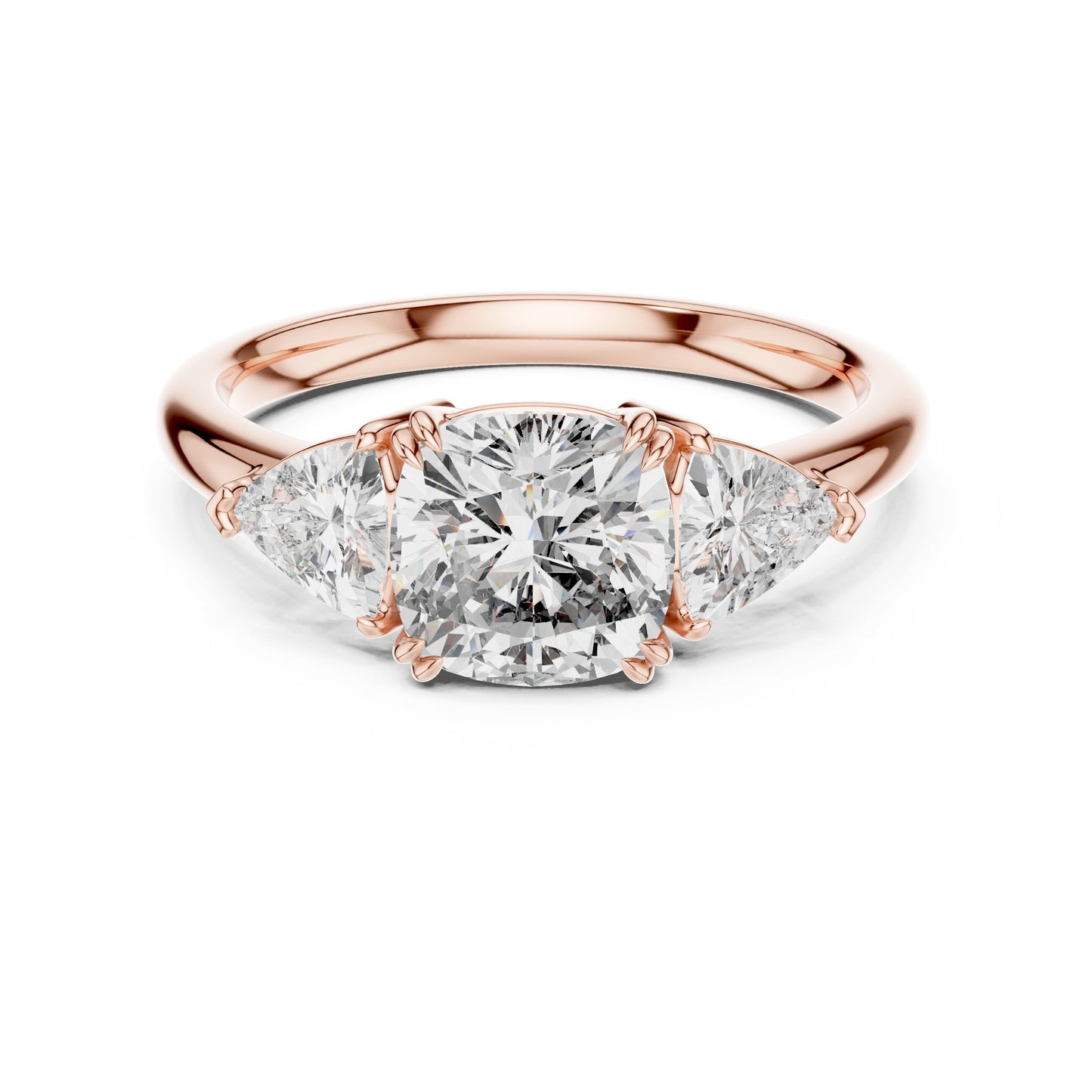 Mixed Shape Lab Grown Diamond Three Stone Ring