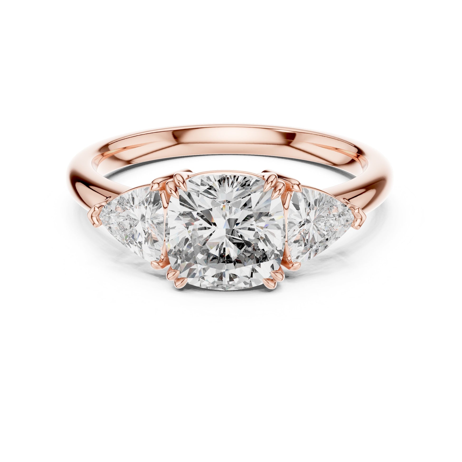 Mixed Shape Lab Grown Diamond Three Stone Ring