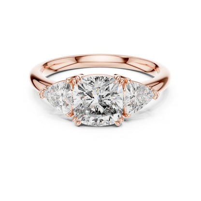 Mixed Shape Lab Grown Diamond Three Stone Ring