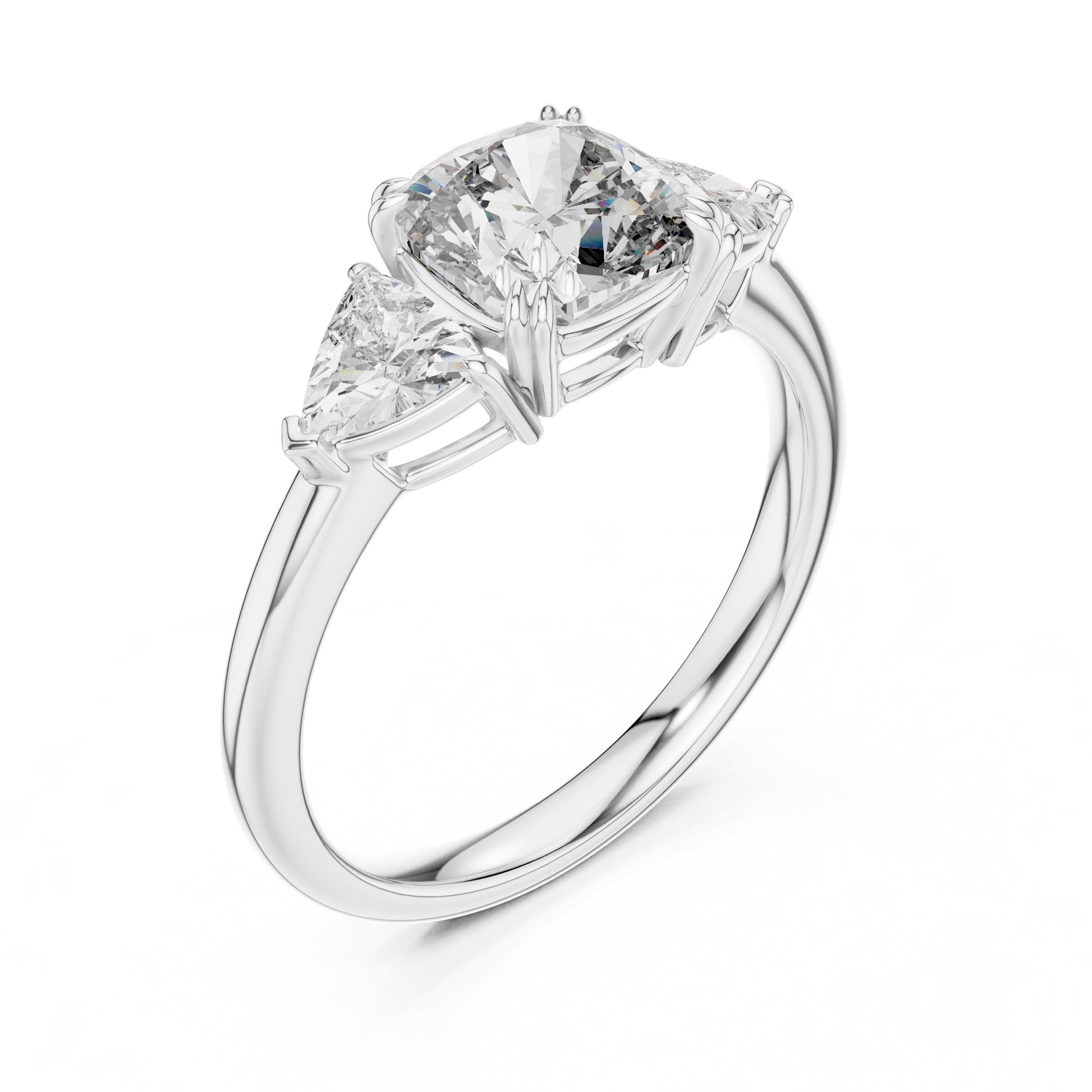 Mixed Shape Lab Grown Diamond Three Stone Ring