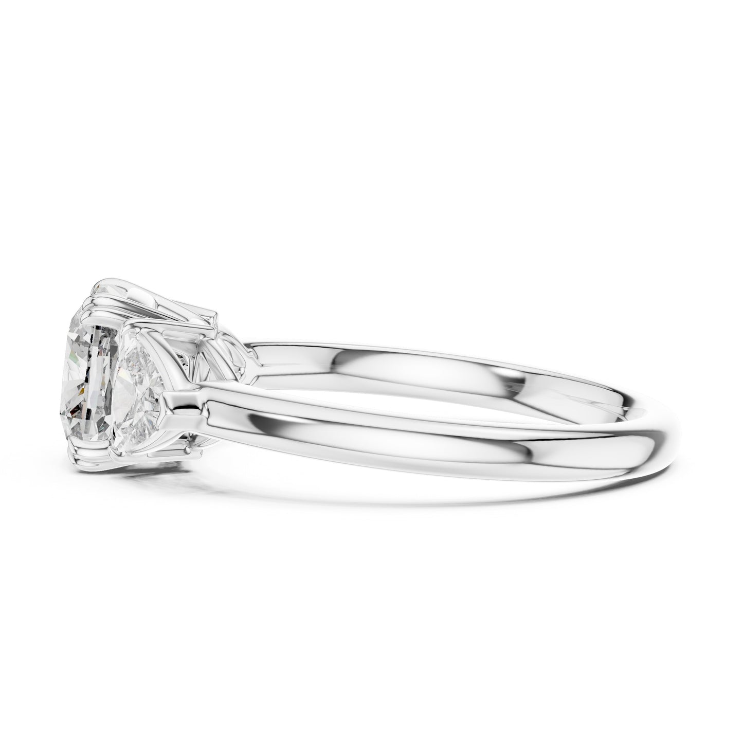 Mixed Shape Lab Grown Diamond Three Stone Ring