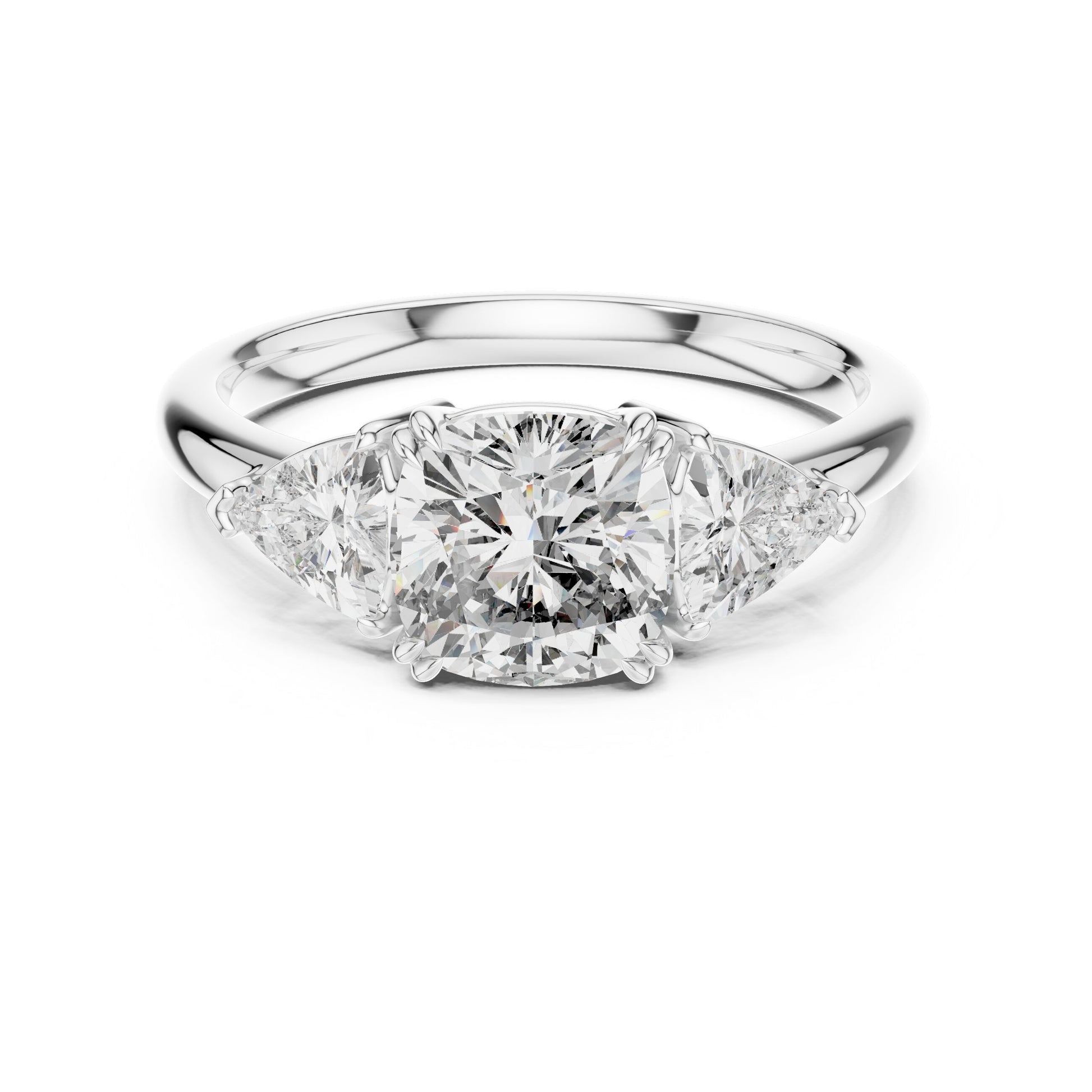 Mixed Shape Lab Grown Diamond Three Stone Ring