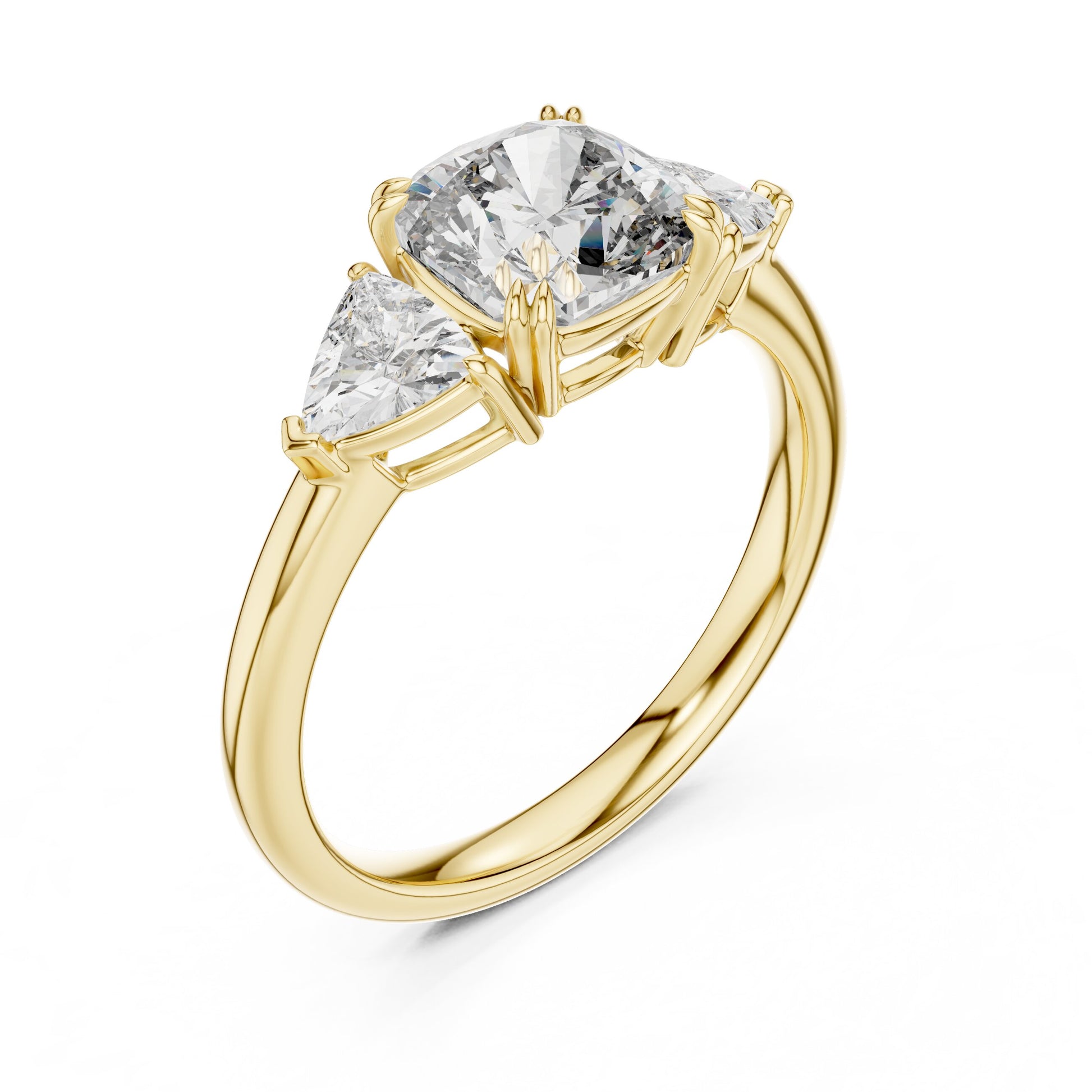 Mixed Shape Lab Grown Diamond Three Stone Ring
