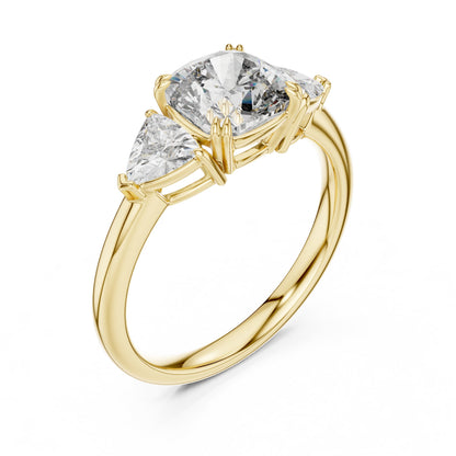 Mixed Shape Lab Grown Diamond Three Stone Ring