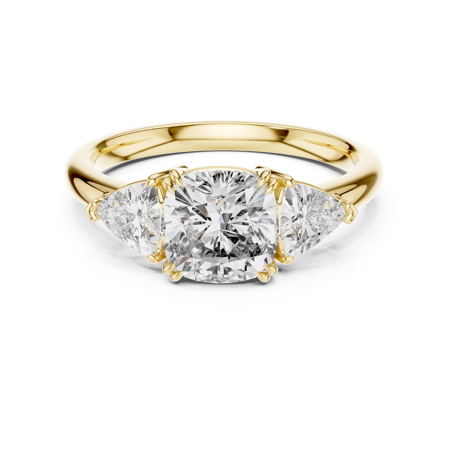 Mixed Shape Lab Grown Diamond Three Stone Ring