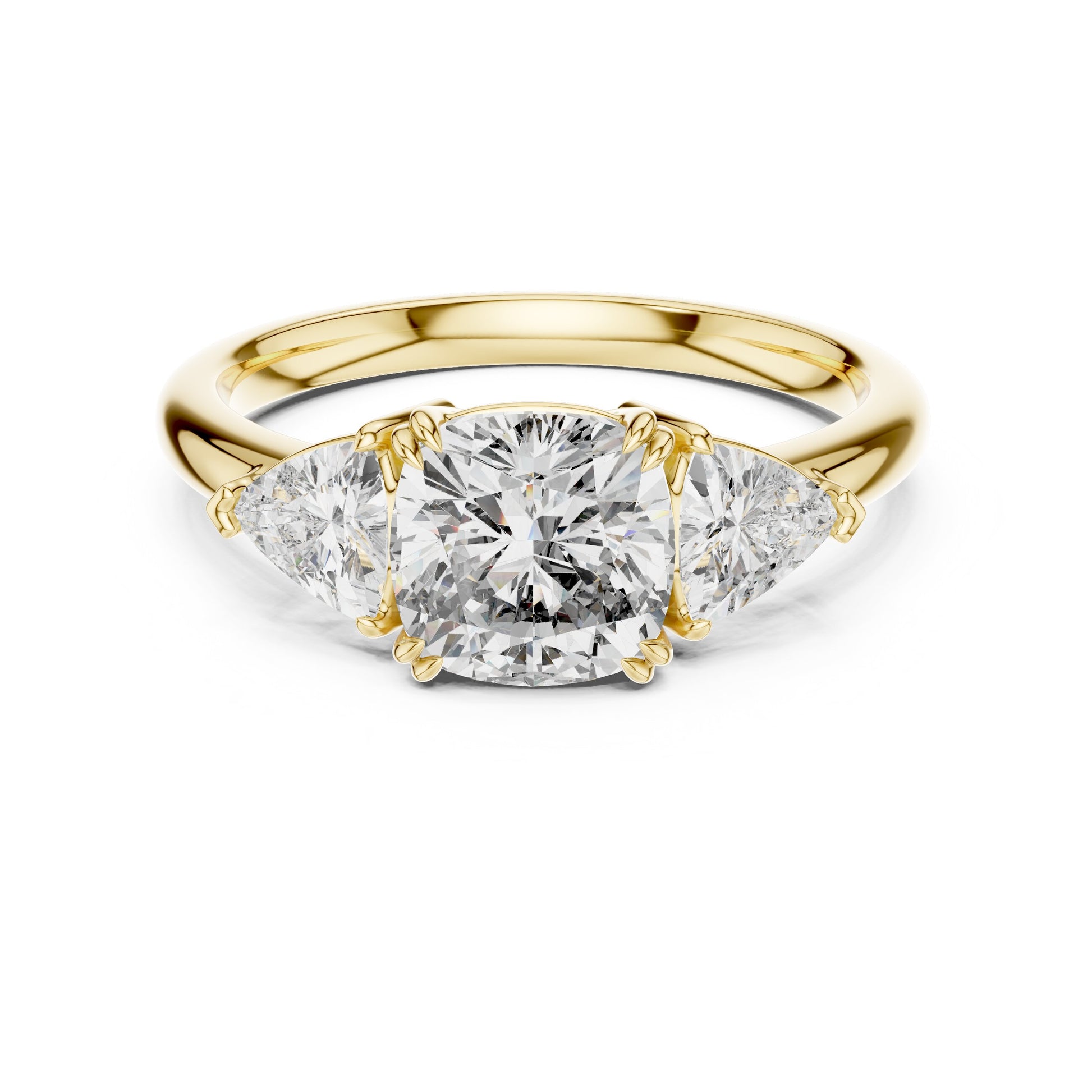 Mixed Shape Lab Grown Diamond Three Stone Ring