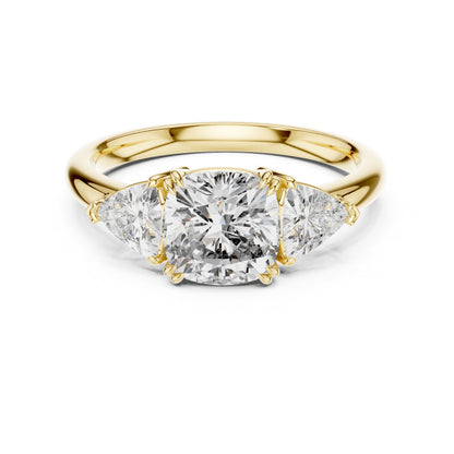 Mixed Shape Lab Grown Diamond Three Stone Ring