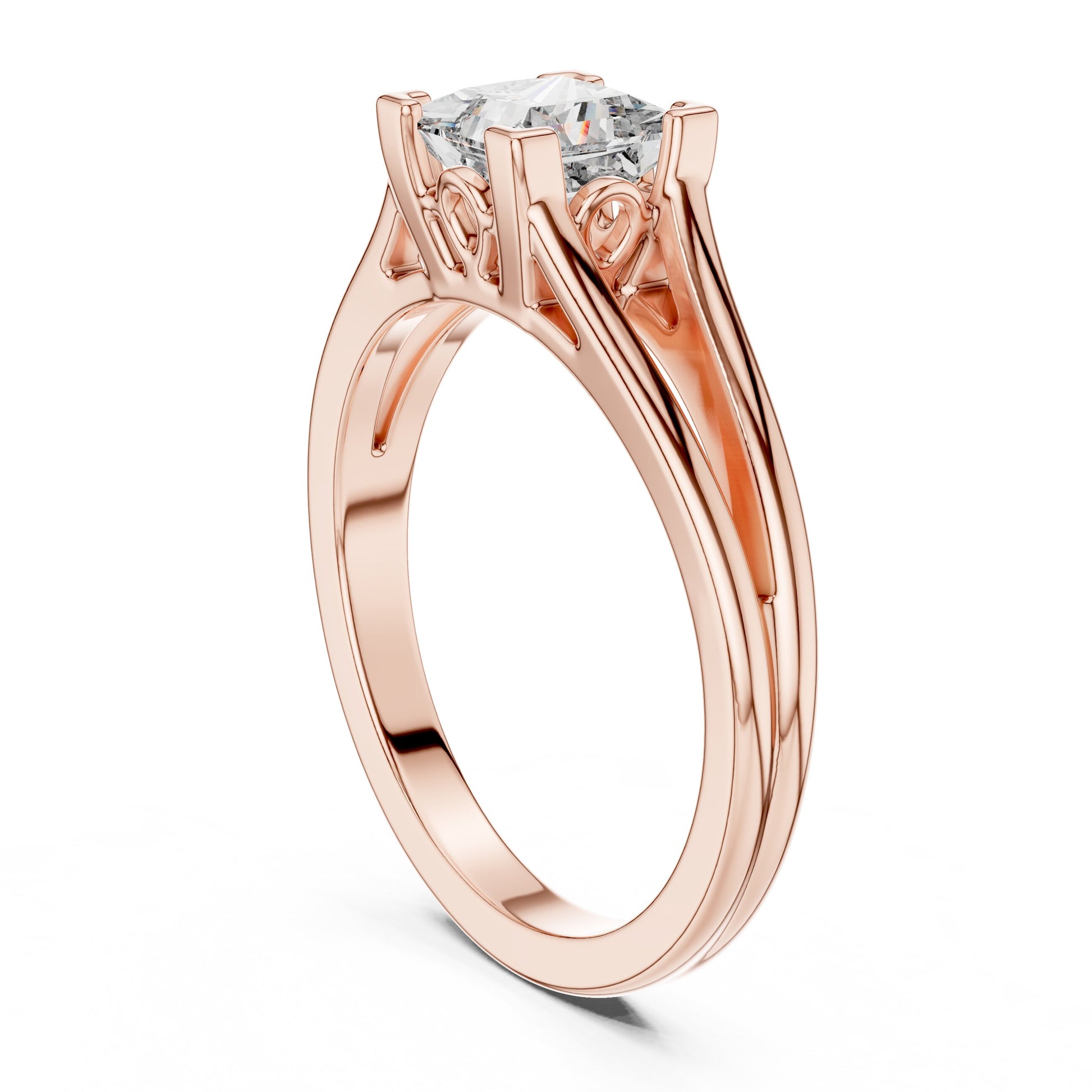 Round Solitaire Lab Grown Diamond Ring